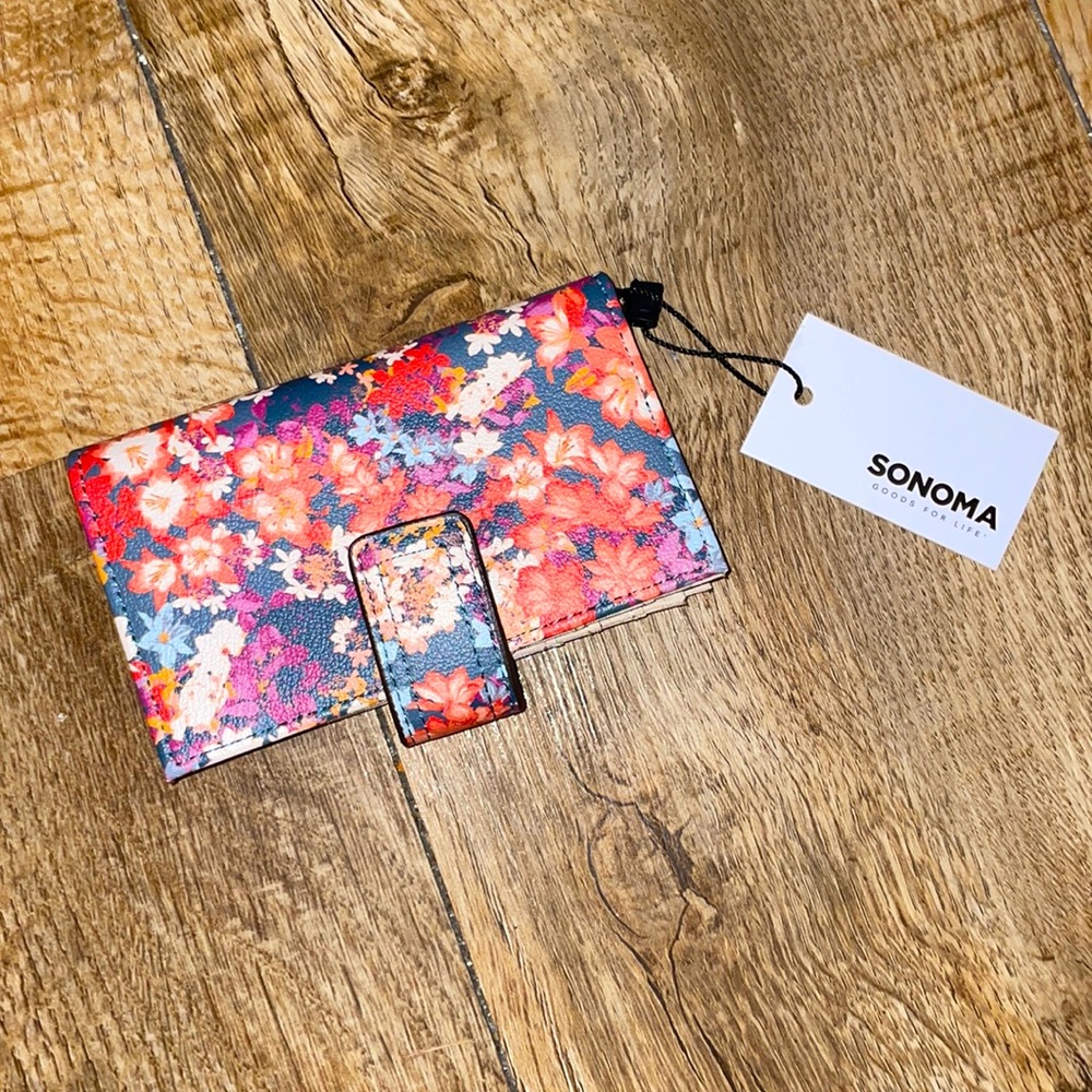 NWT SONOMA Floral Wallet